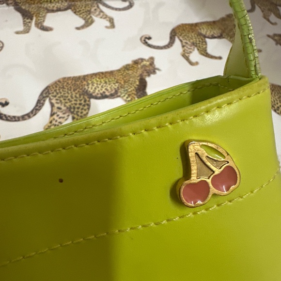 Lime Green Childrens Furla leather handbag - Picture 6 of 11